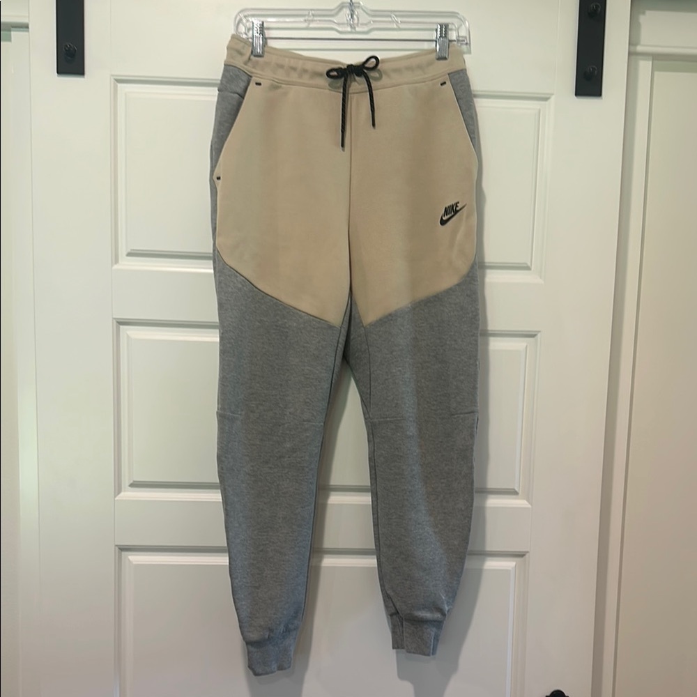 Nike Beige/Gray Tech Fleece Joggers
